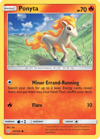 Ponyta Cosmic Eclipse Pokemon Card