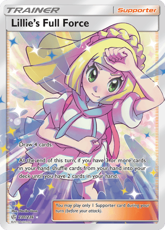 Lillie's Full Force Cosmic Eclipse Pokemon Card
