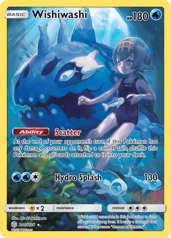 Wishiwashi Cosmic Eclipse Pokemon Card