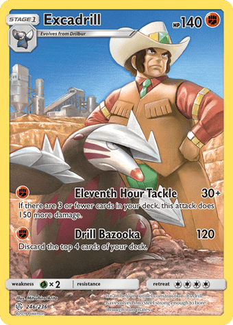 Excadrill Cosmic Eclipse Pokemon Card