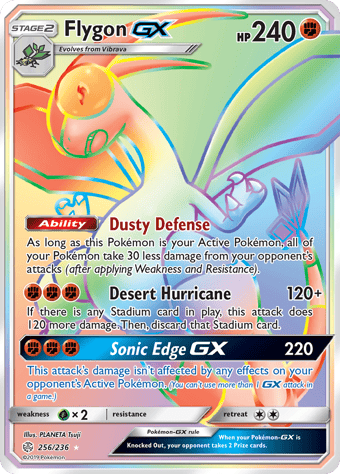Flygon-GX Cosmic Eclipse Pokemon Card