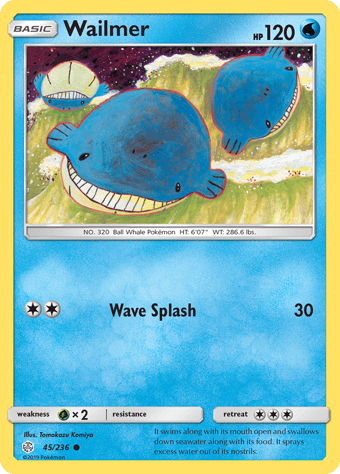Wailmer Cosmic Eclipse Pokemon Card