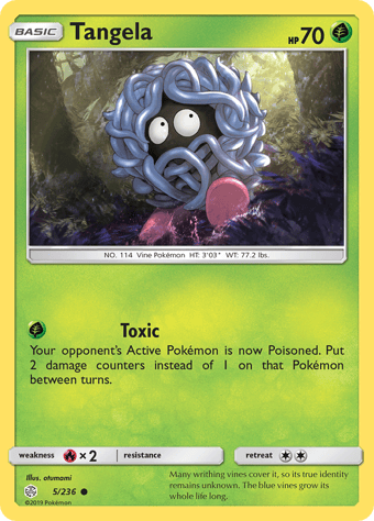 Tangela Cosmic Eclipse Pokemon Card