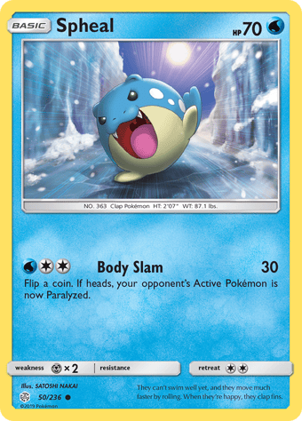 Spheal Cosmic Eclipse Pokemon Card