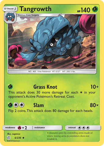 Tangrowth Cosmic Eclipse Pokemon Card