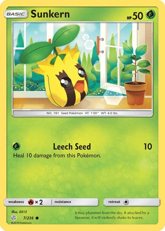 Sunkern Cosmic Eclipse Pokemon Card