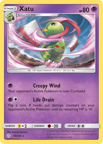 Xatu Cosmic Eclipse Pokemon Card