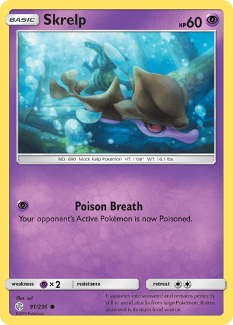 Skrelp Cosmic Eclipse Pokemon Card