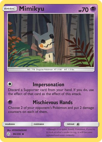 Mimikyu Cosmic Eclipse Pokemon Card