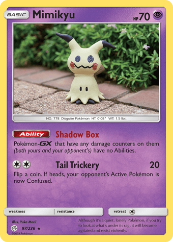 Mimikyu Cosmic Eclipse Pokemon Card