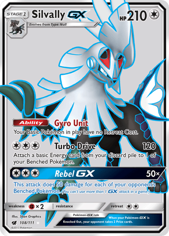 Silvally-GX Crimson Invasion Pokemon Card