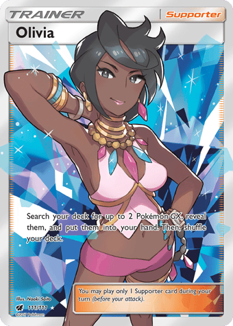 Olivia Crimson Invasion Pokemon Card