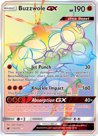 Buzzwole-GX Crimson Invasion Pokemon Card