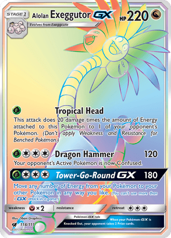 Alolan Exeggutor-GX Crimson Invasion Pokemon Card