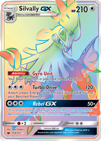 Silvally-GX Crimson Invasion Pokemon Card