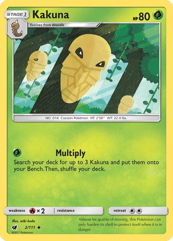 Kakuna Crimson Invasion Pokemon Card