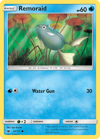 Remoraid Crimson Invasion Pokemon Card
