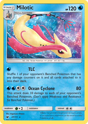 Milotic Crimson Invasion Pokemon Card