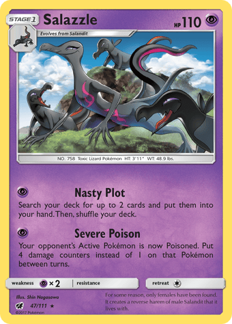 Salazzle Crimson Invasion Pokemon Card