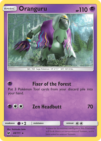 Oranguru Crimson Invasion Pokemon Card