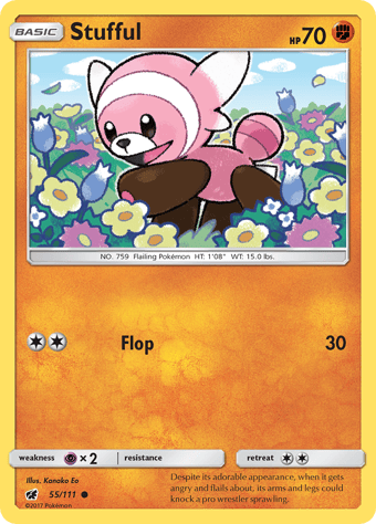Stufful Crimson Invasion Pokemon Card