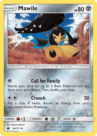 Mawile Crimson Invasion Pokemon Card