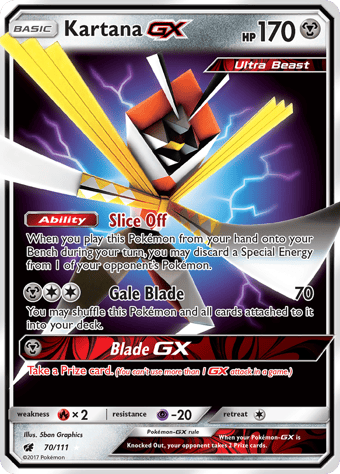 Kartana-GX Crimson Invasion Pokemon Card