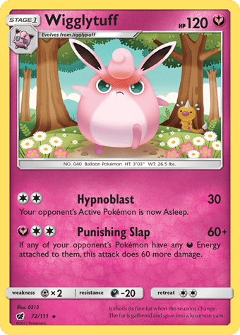 Wigglytuff Crimson Invasion Pokemon Card