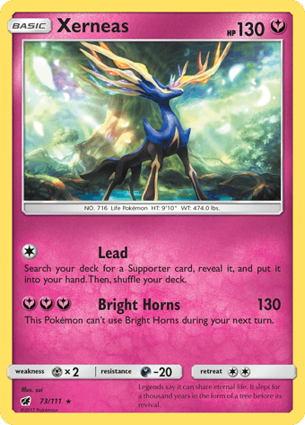 Xerneas Crimson Invasion Pokemon Card