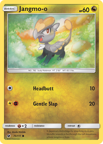 Jangmo-o Crimson Invasion Pokemon Card