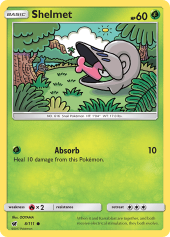 Shelmet Crimson Invasion Pokemon Card