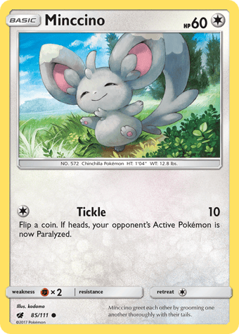 Minccino Crimson Invasion Pokemon Card