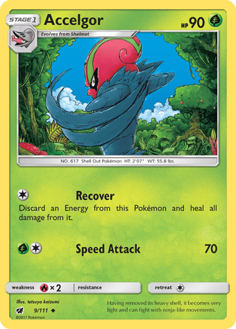 Accelgor Crimson Invasion Pokemon Card