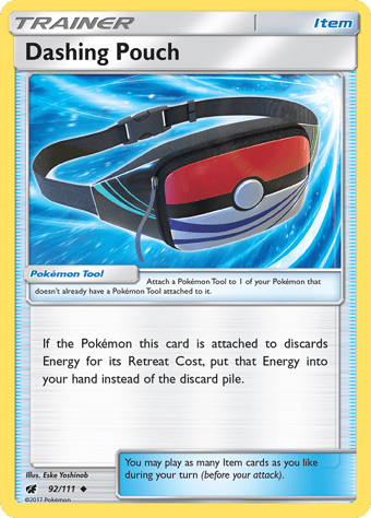 Dashing Pouch Crimson Invasion Pokemon Card