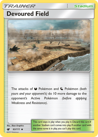 Devoured Field Crimson Invasion Pokemon Card