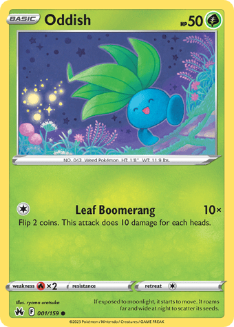 Oddish Crown Zenith Pokemon Card