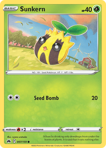 Sunkern Crown Zenith Pokemon Card