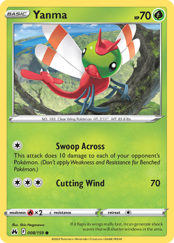 Yanma Crown Zenith Pokemon Card