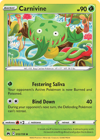 Carnivine Crown Zenith Pokemon Card