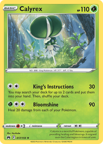 Calyrex Crown Zenith Pokemon Card