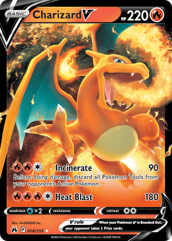 Charizard V Crown Zenith Pokemon Card