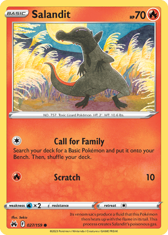 Salandit Crown Zenith Pokemon Card