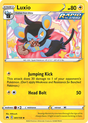 Luxio Crown Zenith Pokemon Card