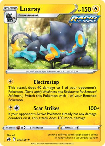 Luxray Crown Zenith Pokemon Card
