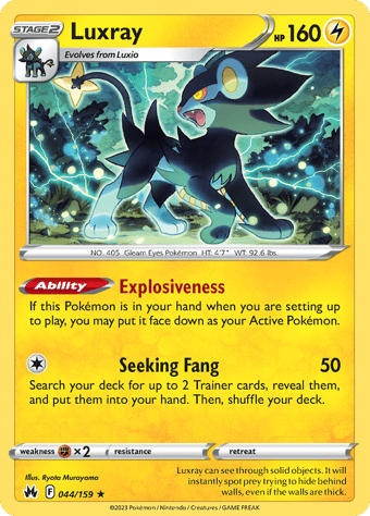 Luxray Crown Zenith Pokemon Card
