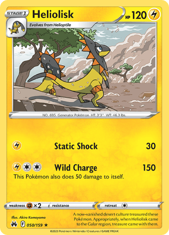 Heliolisk Crown Zenith Pokemon Card