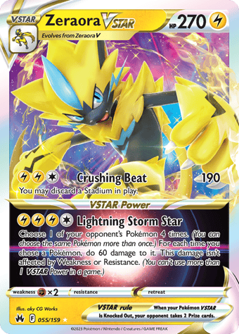 Zeraora VSTAR Crown Zenith Pokemon Card