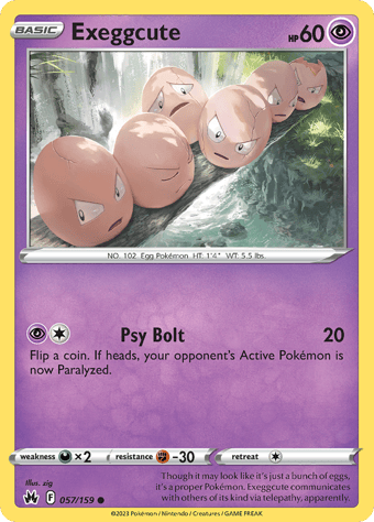 Exeggcute Crown Zenith Pokemon Card