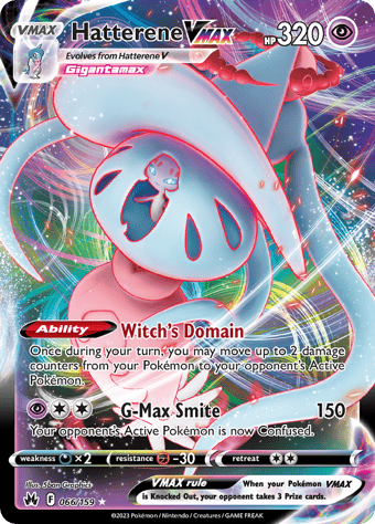 Hatterene VMAX Crown Zenith Pokemon Card