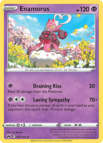 Enamorus Crown Zenith Pokemon Card